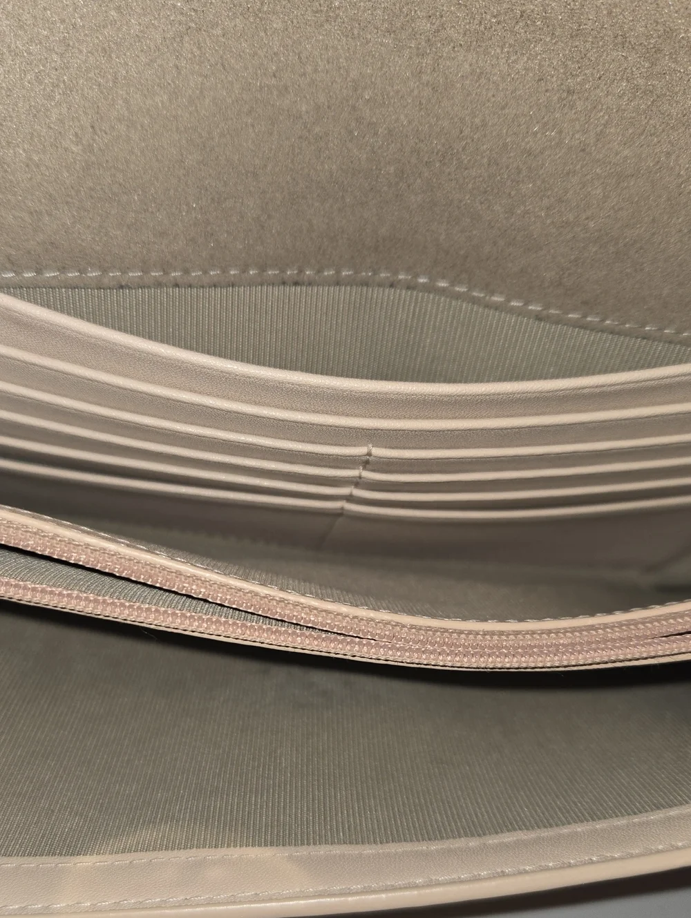 Furla Beige/Pale Pink Crossbody Bag with Gold Chain